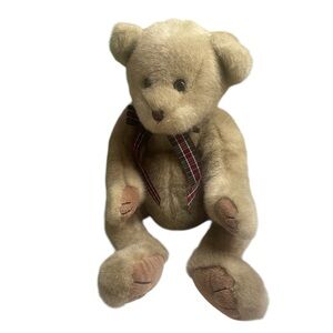 Vintage Best Friends Bear Beige 14” Plush Stuffed Animal toy